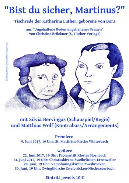 Flyer zur Veranstaltung mit Bild, Text und Daten