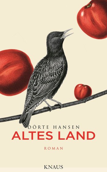 Cover Altes Land: Gemalter Vogel auf Ast, Kirschen essend