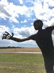 Detailaufnahme des Oberkörpers einer Skultpur