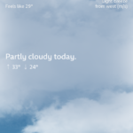 Screenshot Wetterapp