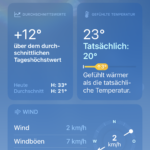 Screenshot Wetterapp