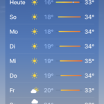 Screenshot Wetterapp