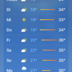 Screenshot Wetterapp